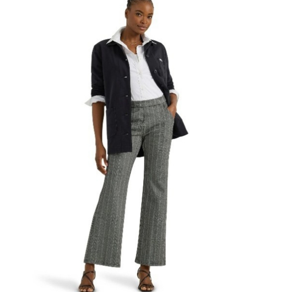 LEE Plaid Pants Straight Leg Sz 10